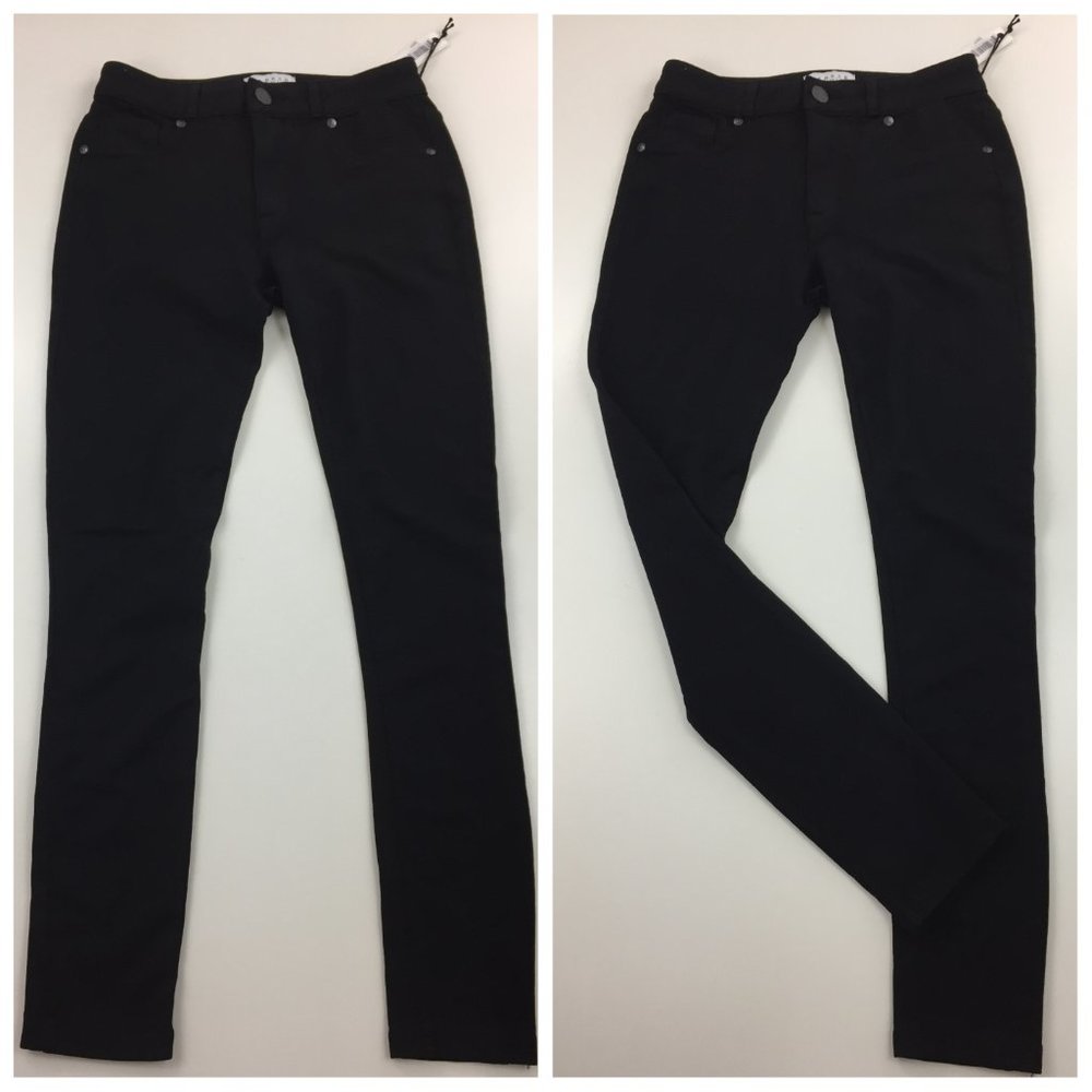 NWT PARKER SMITH Onyx Black Anarchy Knit Skinny Stretch Jeans Pants